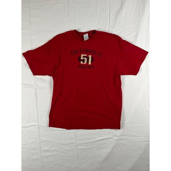 FSU Seminoles T-Shirt XL Red Athletics Vintage Style Florida State University - Picture 1 of 8